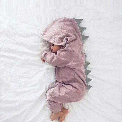 Hooded Dinosaur Baby Onesie – Warm, Cozy & Adorable