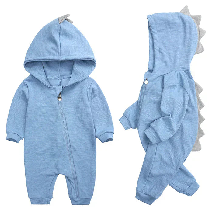 Hooded Dinosaur Baby Onesie – Warm, Cozy & Adorable