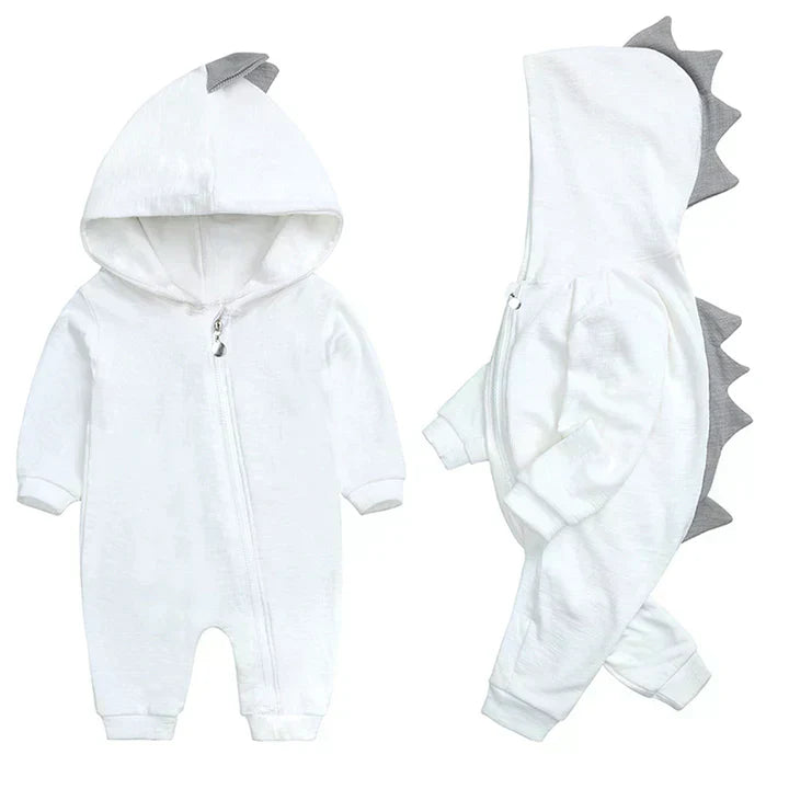 Hooded Dinosaur Baby Onesie – Warm, Cozy & Adorable