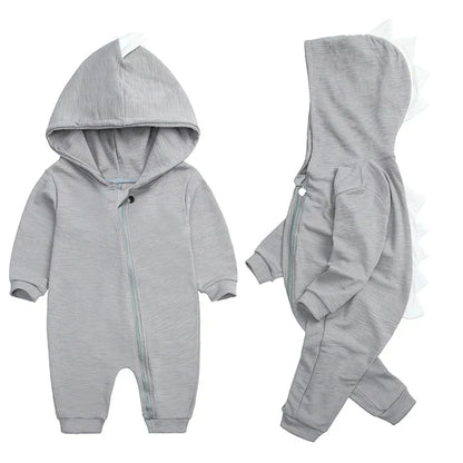 Hooded Dinosaur Baby Onesie – Warm, Cozy & Adorable